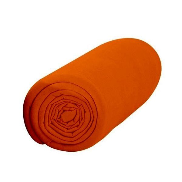 Drap housse 57 fils 90x190cm MANDARINE