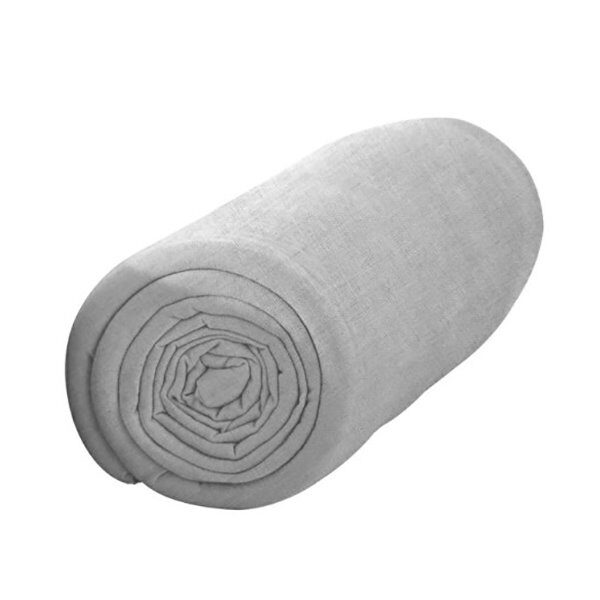 Drap Housse 57 fils 90x200cm ZINC