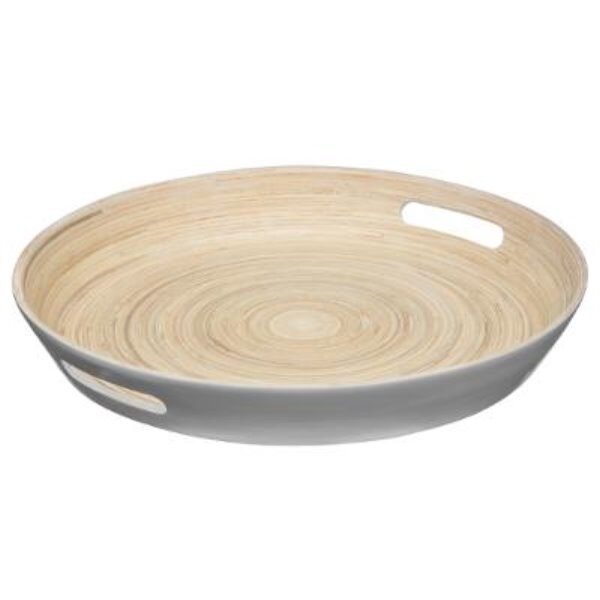 Plateau bambou 42cm gris - FSS