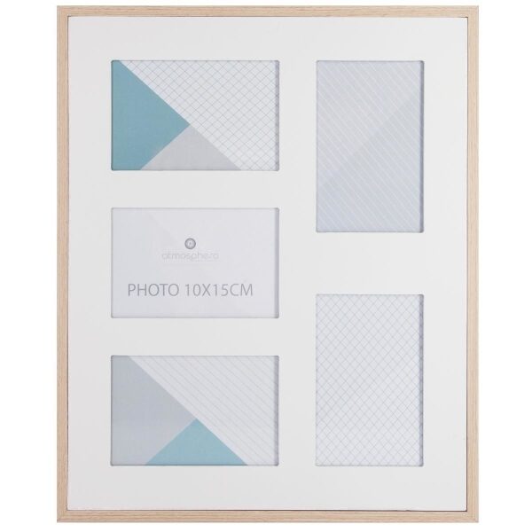 Pele-mele MDF 5ph blanc Jade