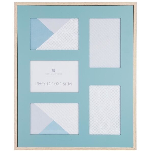 Pele-mele MDF 5ph bleu Jade