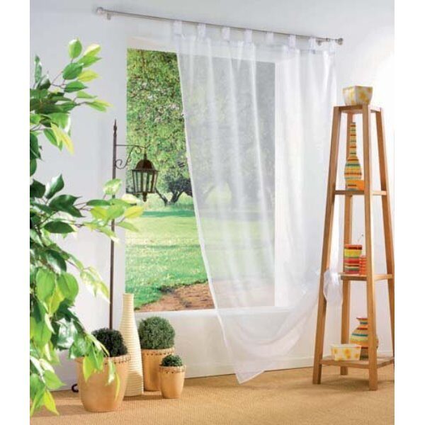 Rideau voile 140x240 cm fine blanche
