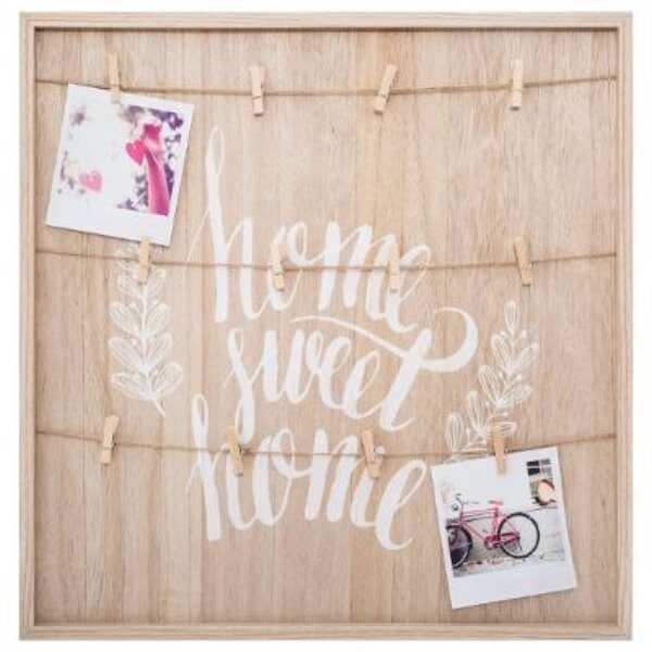 Porte photo mdf corde 48x48cm -ATM