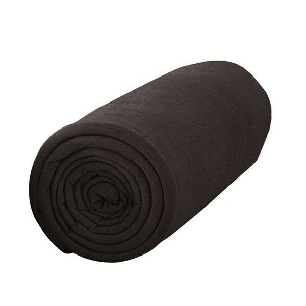 Drap housse coton 57 fils 140x190cm CACAO