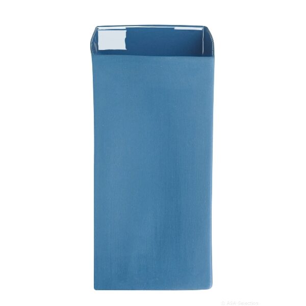 Vase blue h18 cm CUBE BLUE ASA