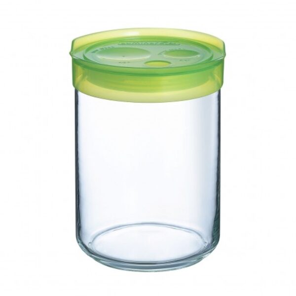 Pot 1L avec couvercle vert STORING BOX LUMINARC
