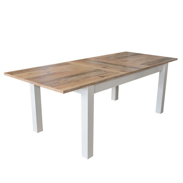 Table a rallonge blanc old style 160/215 cm MENORCA 80A - FN