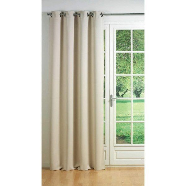 RIDEAU SOIRY Naturel NUANCE & MATIERE - 140 X 260 CM
