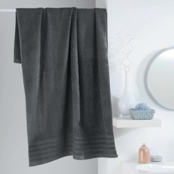 DRAP DE DOUCHE - ANTHRACITE - 90 X 150 CM