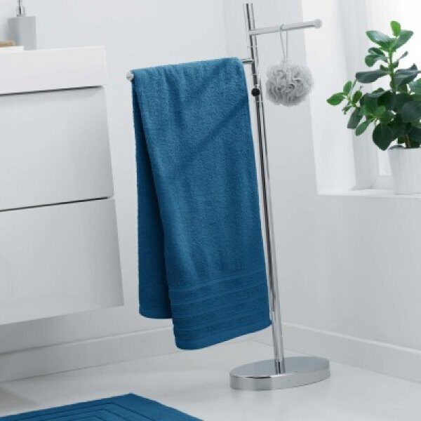 DRAP DE DOUCHE - PÉTROLE - 70 X 130 CM