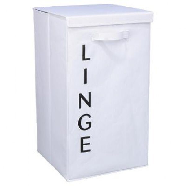 Panier a linge blanc ecriture - FSS