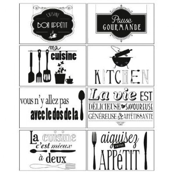 Sticker illu 75x45 alu cuisine - ATM