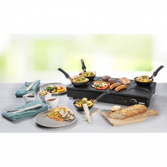 Wok party set avec grill 52x29.5x8cm 1000W - DOMO - Ballou