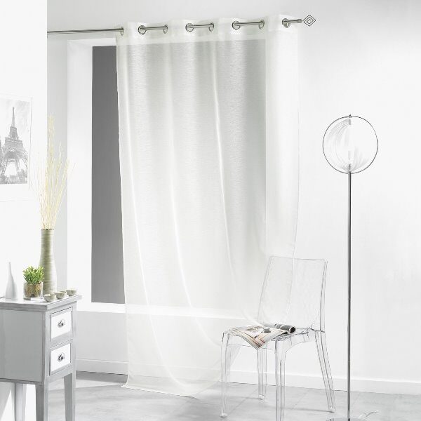 Rideau voile sable 140x240 naturel LISSEA - DOUCEUR D'INTERIEUR