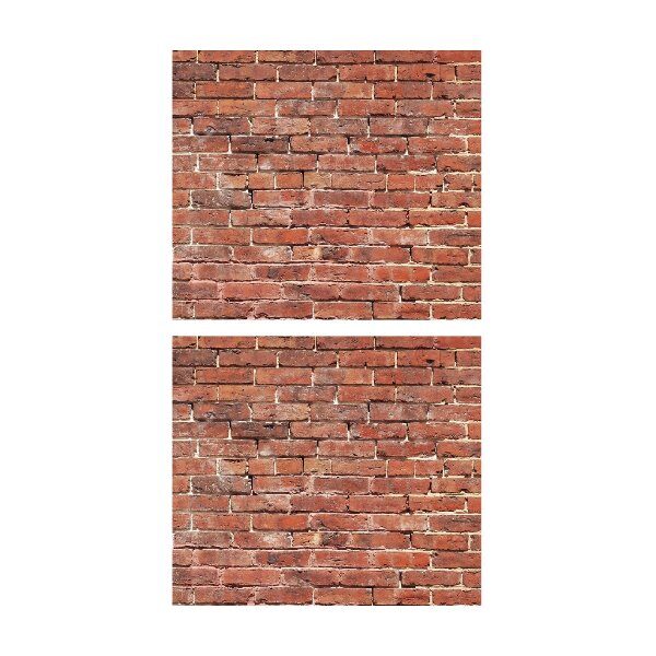 Sticker brique rouge 80x70 - ATM