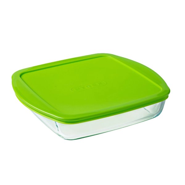 Plat 12x14 cm avec couvercle PYREX - Ballou