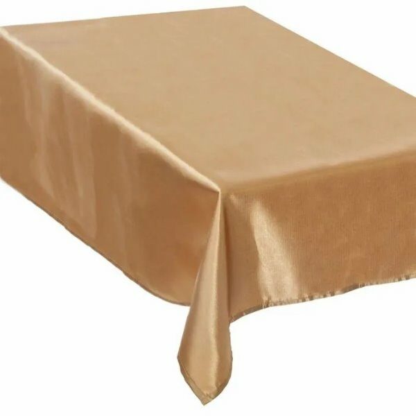 Nappe de table rectangle 140x240 satin or - ATM