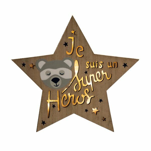 Etoile led en bois - ATM