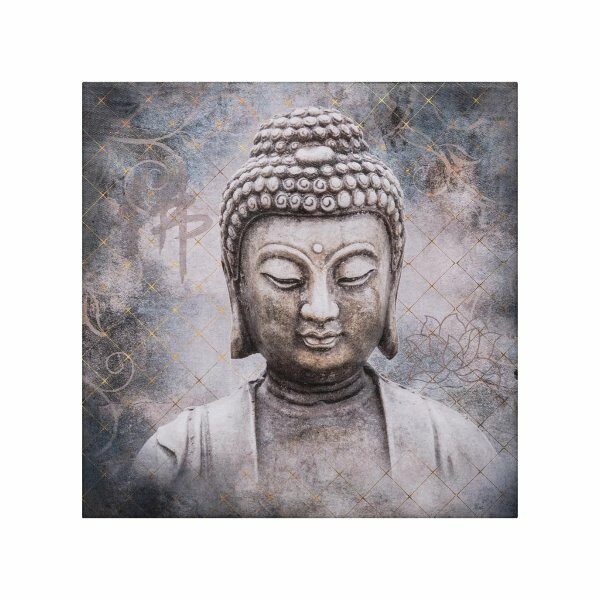Toile imprimee 38x38cm BOUDDHA - ATM