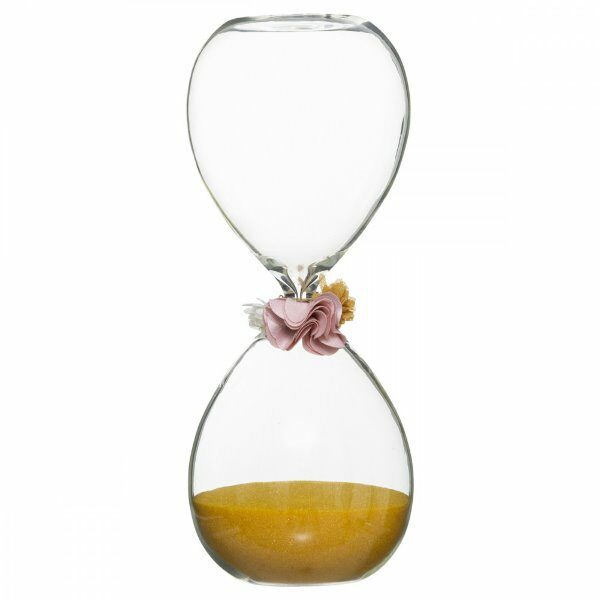 Sablier fleurs H20cm FOLK - ATM