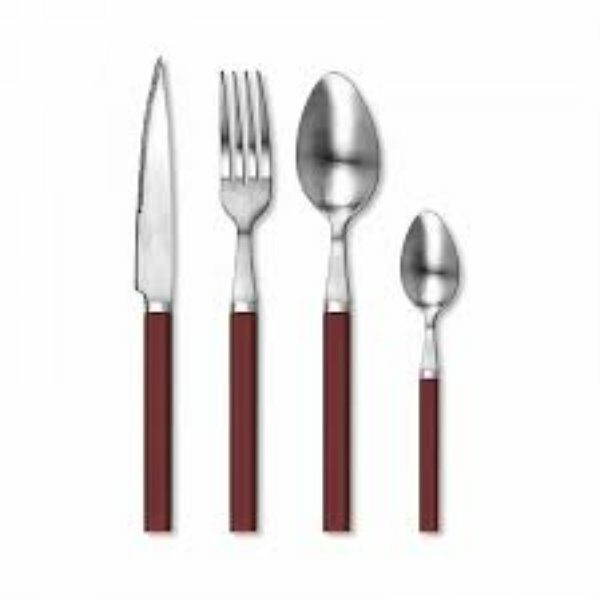 Ménagères 24 pcs framboise COTTAGE - TB