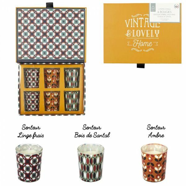 Coffret de 6 bougies pfm RETRO - CDISTR