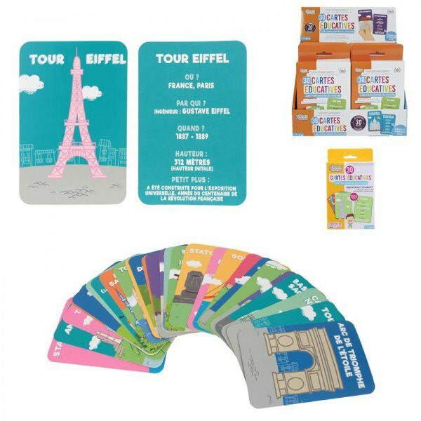 Carte educative j'apprends les monuments X30 - CDISTR