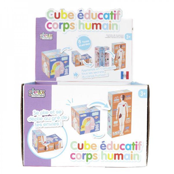 Cube educatif corps humain - CDISTR - Ballou