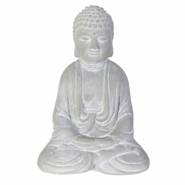 Bouddha assis ciment 16cm - CDISTR