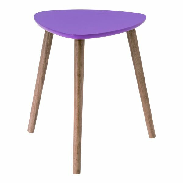 Table basse triangle violet NOMAD - DM