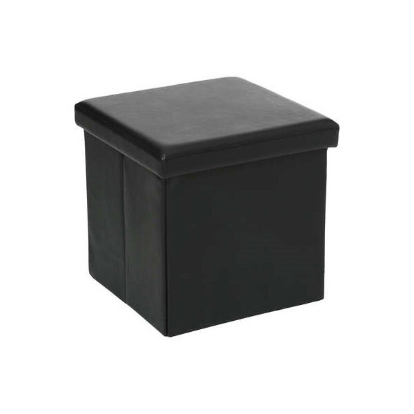 Pouf pliable pvc noir - ATM