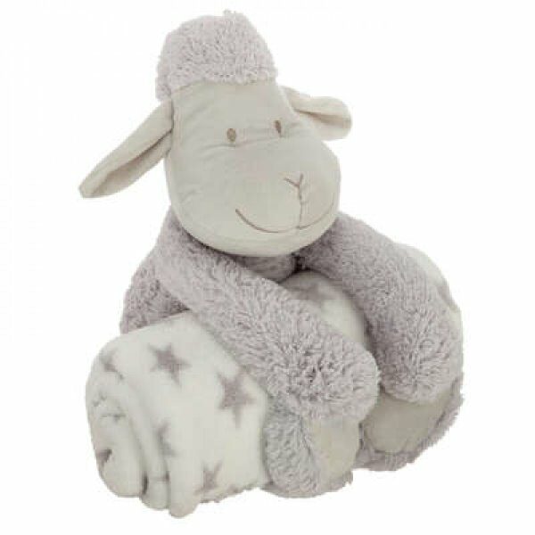 Plaid + peluche gris clair - ATM