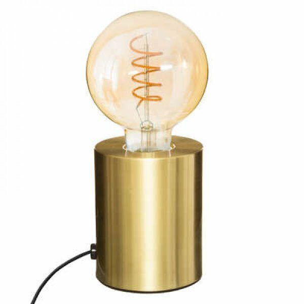 Lampe a poser avec socle en metal dore H10,5cm SABA - ATM