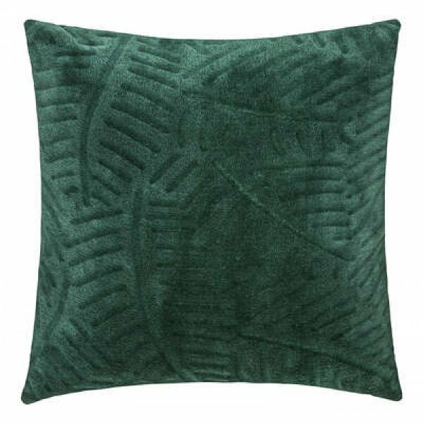 Coussin 40 x 40 flan 3D feuilles vert - ATM