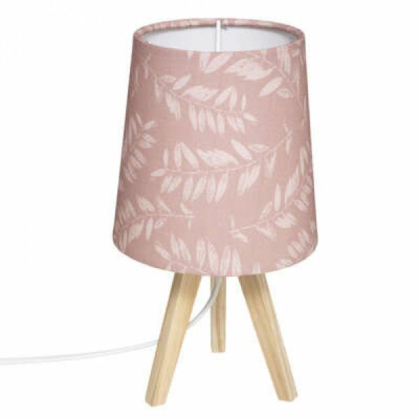 Lampe a poser pieds bois rose - ATM