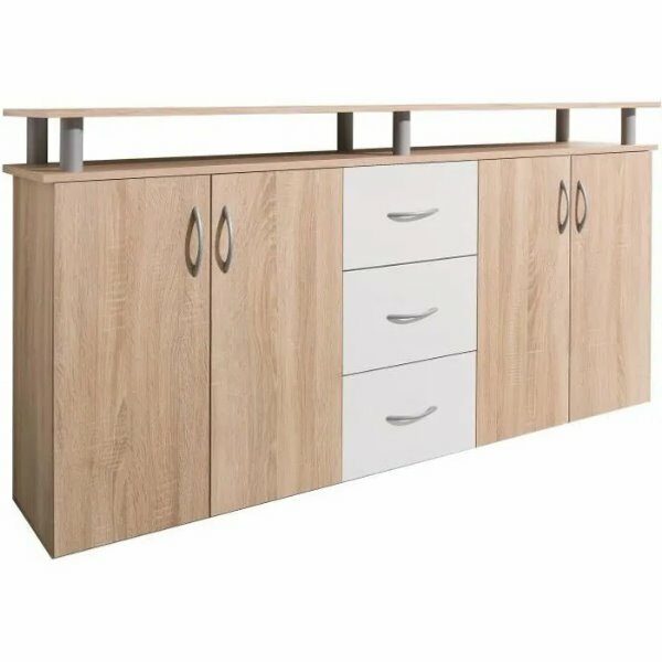 Bahut NEVALDA blc chene sonoma- FN