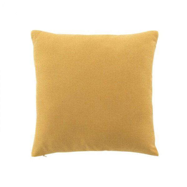 Coussin 40x40 cm tisse uni jaune MELIANE - D INT