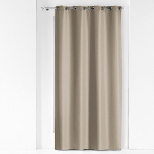 Rideau a oei metal 140x260 cm polyester uni lin ESSENTIEL - D INT