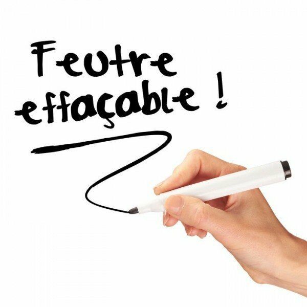 Bobineau adhésif 45x200 cm metal tableau blanc effacable - D INT