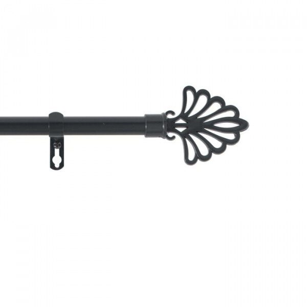 Kit tringle deco ext 19mm 120/210 cm peint fika noir - D INT