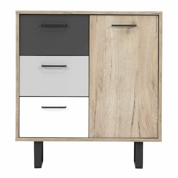 Commode ORLANDO 1 chene gris craft mix color- FN