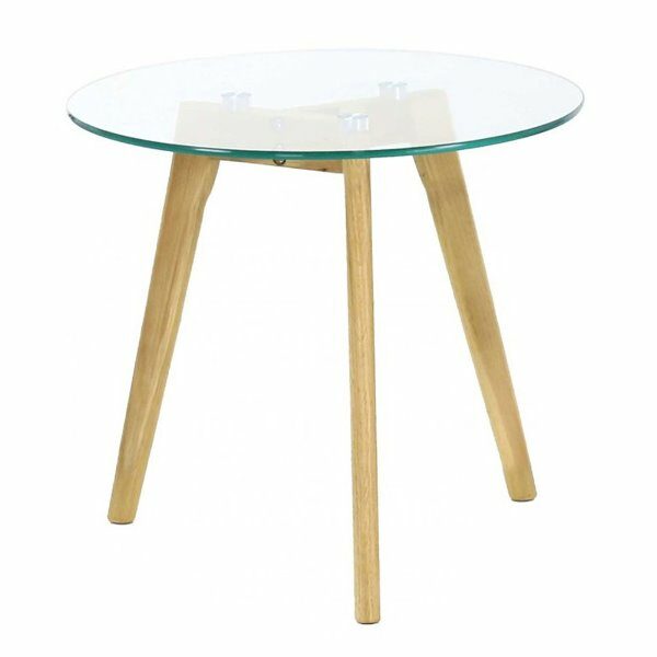 Table basse en verre d50xh43 cm - CDISTR
