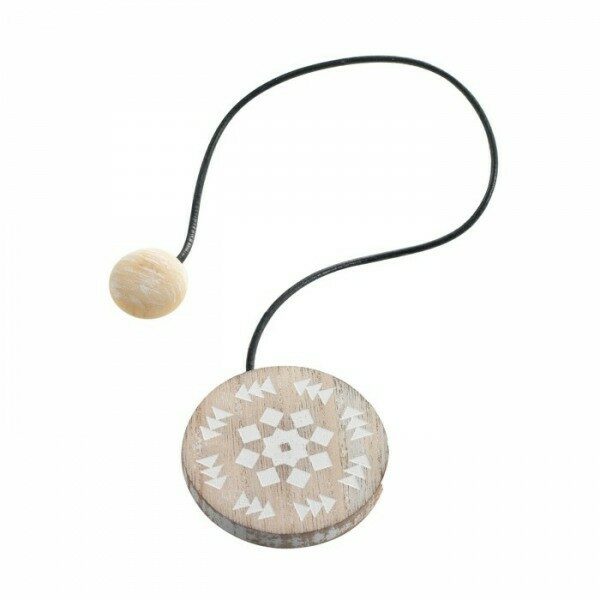 Embrasse aimantee L43xd6 cm mdf imp blanc HELSINKI - D INT