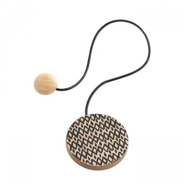 Embrasse aimantee L43x6x6 cm mdf imp noir LULABY - D INT