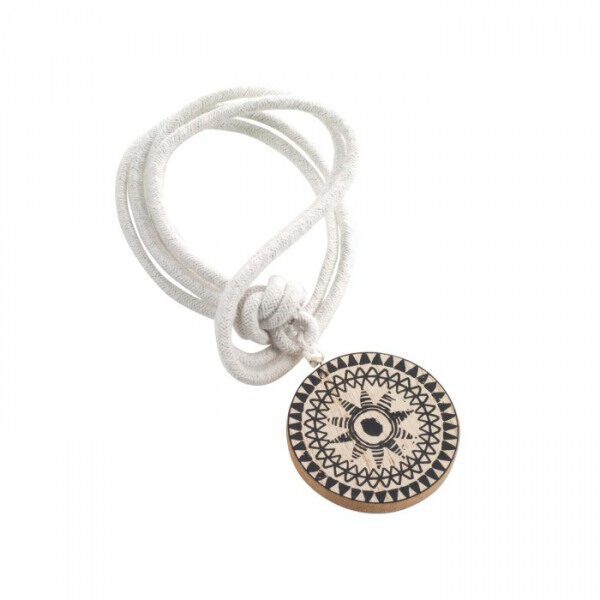 Embrasse corde L41xd6 cm bois imp blanc BOUSSOLA - D INT