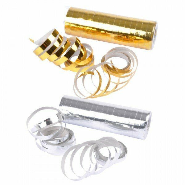 Set de 2 rouleaux serpentins metalises 4m - D INT