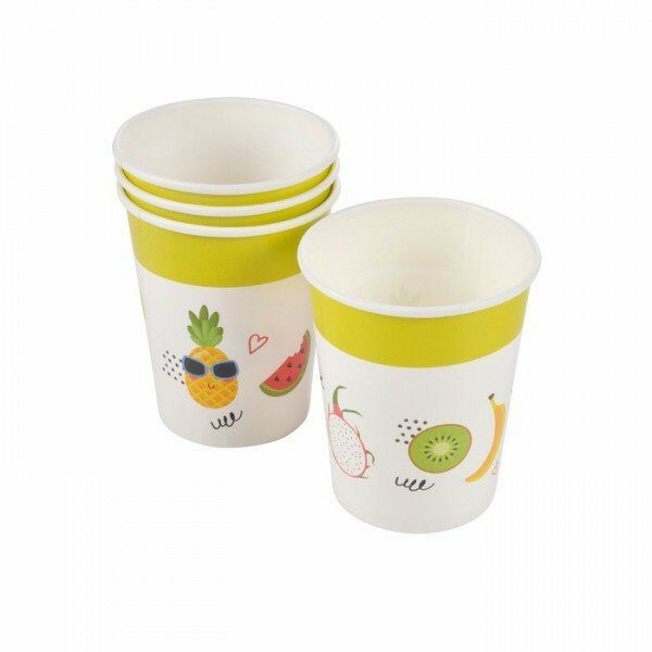 Set de 6 gobelets en papier 25cl HAPPY SUNSHINE - D INT