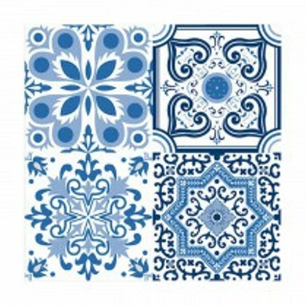 Set de 20 serviettes en papier 33x33cm 3 plis ZELLIGE - D INT