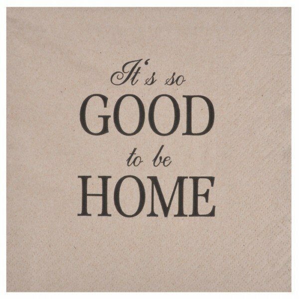 Set de 20 serviettes en papier 33x33cm 3 plis HOME - D INT