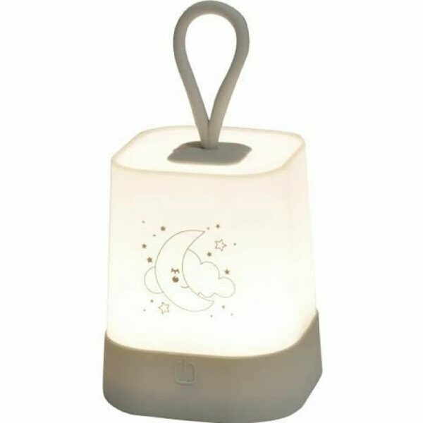 Veilleuse sili led a piles h16cm gris ESSEN'CIEL - D INT